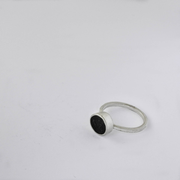 ○ Santorini X | δαχτυλίδι από ασήμι 925 και πέτρα απο τη Σαντορίνη | ελληνικά νησιά - πέτρα, ασήμι 925, χειροποίητα
