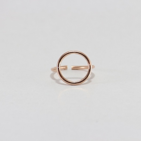 Δαχτυλίδι γεωμετρικό κύκλος - ορείχαλκος, δαχτυλίδι, γεωμετρικά σχέδια, minimal - 2