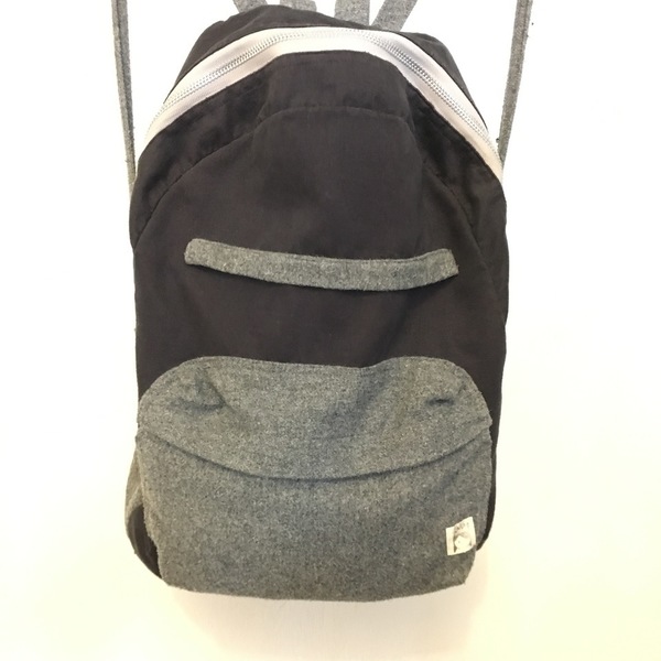 Τσάντα backpack - μαλλί, ύφασμα, πλάτης, σακίδια πλάτης