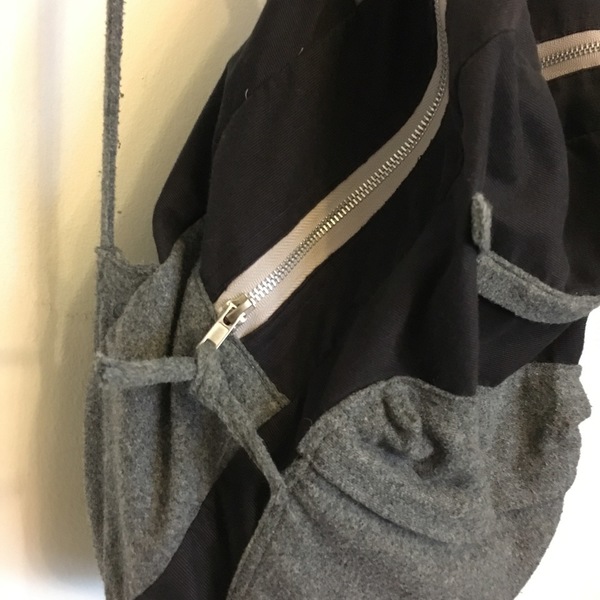 Τσάντα backpack - μαλλί, ύφασμα, πλάτης, σακίδια πλάτης - 2