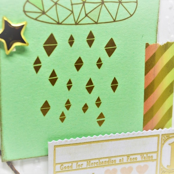 Κάρτα "Χρυσαφένιο Συννεφάκι" - χαρτί, δώρο, κορδόνια, δώρα για βάπτιση, γενέθλια, γενική χρήση - 4