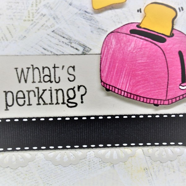 Κάρτα "Wat's Perking?" - κορδέλα, χαρτί, δώρο, αγάπη, δώρα, είδη δώρου, πρωτότυπα δώρα, γενική χρήση - 4