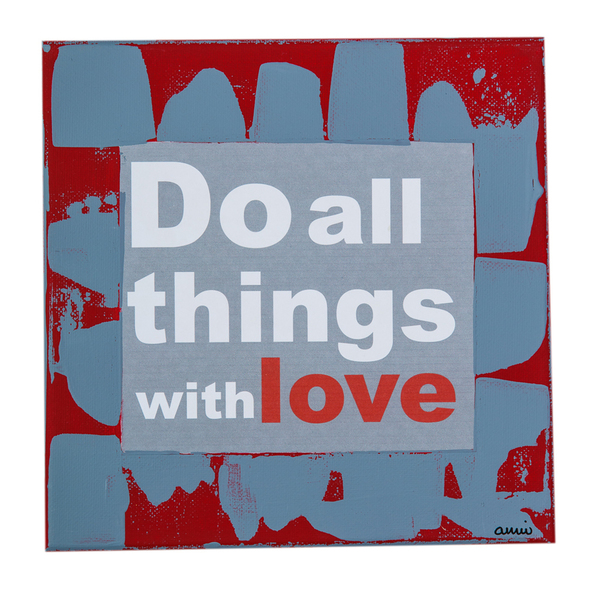 Do all things with love - handmade, διακοσμητικό, πίνακες & κάδρα, καμβάς, χαρτί, δώρο, ακρυλικό, χειροποίητα, είδη διακόσμησης, είδη δώρου
