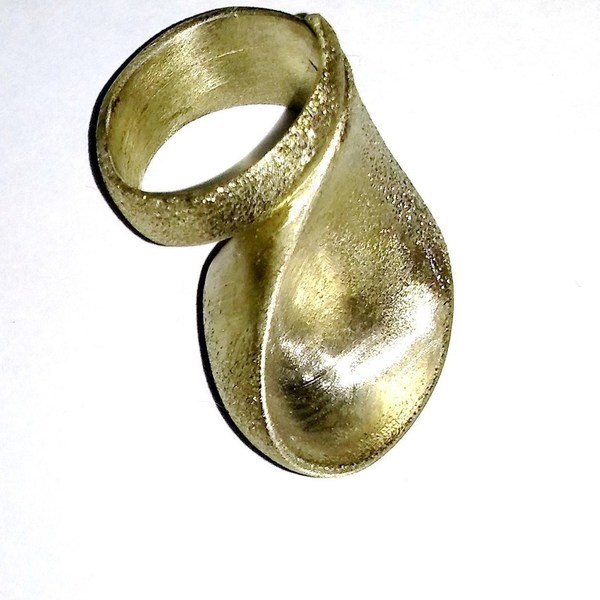 Δαχτυλίδι ασημένιο σε σχήμα ''κουτάλι'' - ασήμι 925, δαχτυλίδι, ασημένια - 2