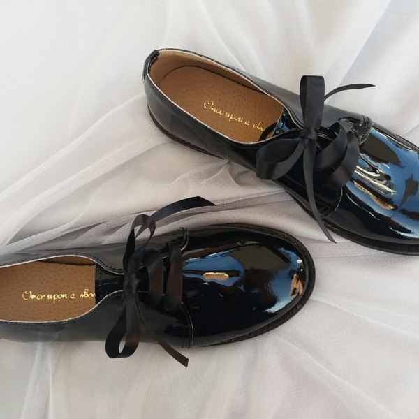 Oxford shoes μαύρο λουστρίνι!! - δέρμα - 2