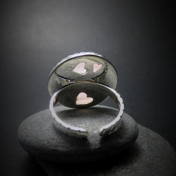 "Rose Quartz" - Χειροποίητο δαχτυλίδι επάργυρο με ημιπολύτιμο λίθο Ρόζ Χαλαζία! - ημιπολύτιμες πέτρες, ημιπολύτιμες πέτρες, chic, handmade, fashion, καλοκαιρινό, vintage, design, ιδιαίτερο, μοναδικό, μοντέρνο, γυναικεία, καλοκαίρι, sexy, ανοιξιάτικο, σύρμα, χειμωνιάτικο, επάργυρα, donkey, δαχτυλίδι, δαχτυλίδια, χειροποίητα, romantic, απαραίτητα καλοκαιρινά αξεσουάρ, κλασσικά, γυναίκα, boho - 3