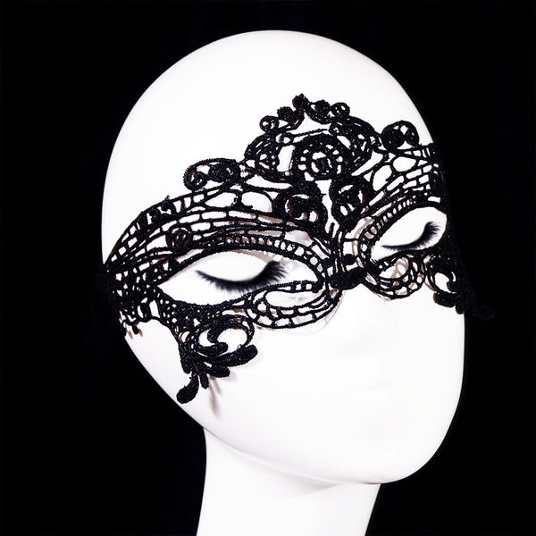 Μαύρη δαντελένια μάσκα 50 shades of gray! - κορδέλα, δαντέλα, γυναικεία, αξεσουάρ, must αξεσουάρ - 3