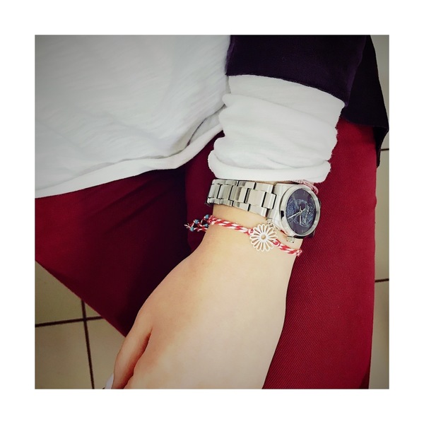 March bracelet - Μαρτάκι - ασήμι, γυναικεία, ασήμι 925, κορδόνια, ασημένια - 2