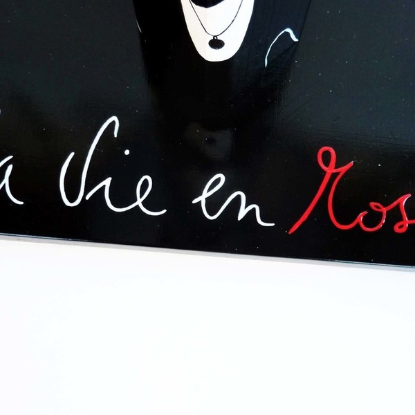 Edith Piaf_La Vie En Rose - handmade, ξύλο, ζωγραφισμένα στο χέρι, μοναδικό, χειροποίητα - 3