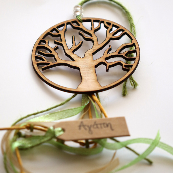Το δέντρο της ζωής - διακοσμητικό, ξύλο, δέντρα, δώρο, αγάπη, χειροποίητα, κρεμαστά, ξύλινα διακοσμητικά - 2