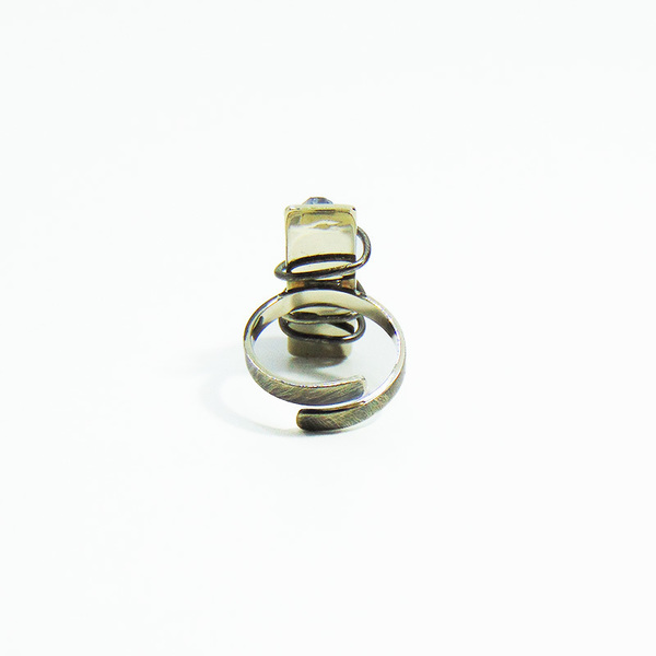 Δαχτυλίδι από αλπακά με ακατέργαστο χαλαζία - statement, ημιπολύτιμες πέτρες, handmade, fashion, ιδιαίτερο, μοντέρνο, αλπακάς, δαχτυλίδι, χειροποίητα, elegant, rock, αυξομειούμενα - 4