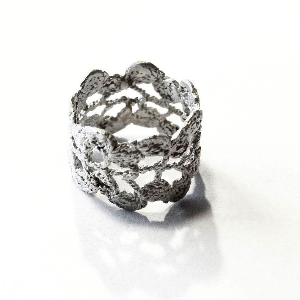 Lace ring - δαντέλα, ασήμι 925, δαχτυλίδι, ασημένια