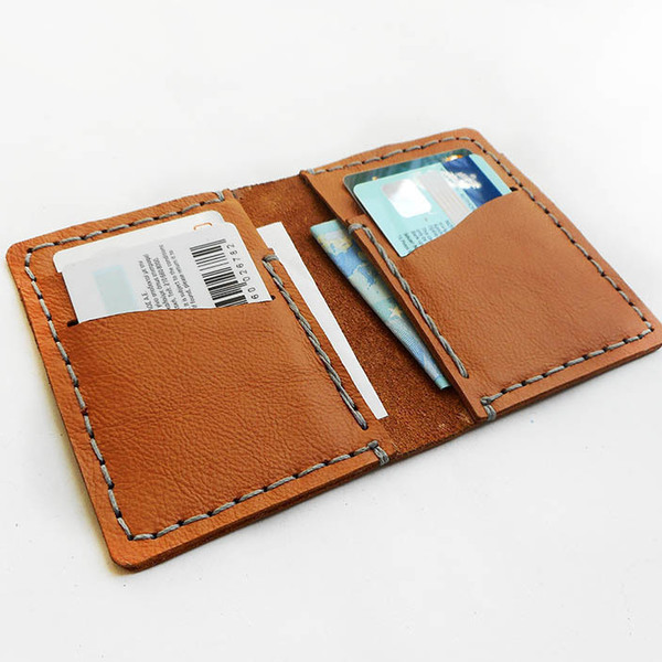 Δερμάτινο πορτοφόλι τσέπης - δέρμα, chic, fashion, χειροποίητα