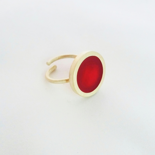 επαργυρωμένο αυξομειούμενο δαχτυλίδι με σμάλτο - γυναικεία, σμάλτος, επάργυρα, δαχτυλίδι, μπρούντζος, αυξομειούμενα - 3