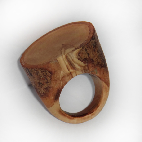 Ξύλινο Δαχτυλίδι Ελιάς - statement, ξύλο, δαχτυλίδι, ξύλινο, κερί, σταθερά, μεγάλα, φθηνά