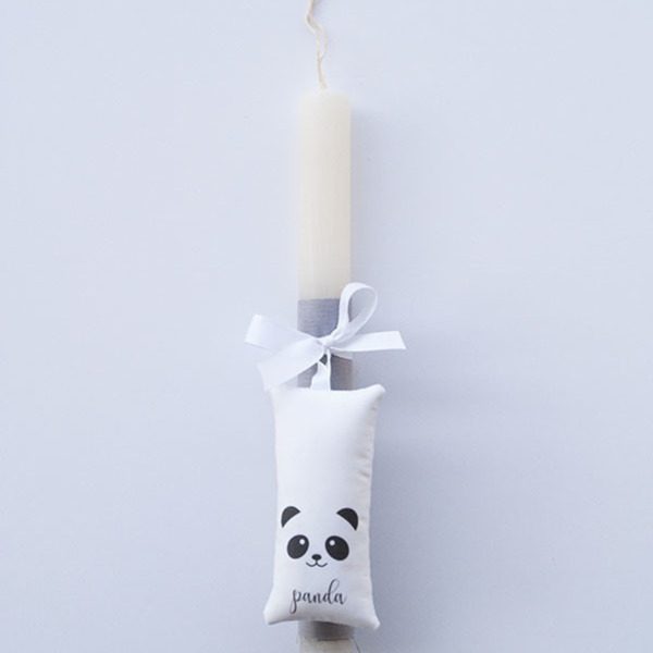 EASTER CANDLE I PANDA - ύφασμα, αγόρι, λαμπάδες
