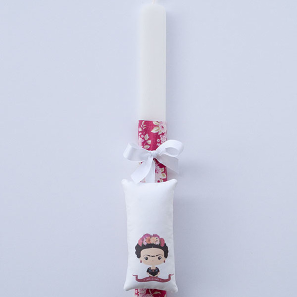 EASTER CANDLE I FRIDA PILLOW - ύφασμα, κορίτσι, λαμπάδες