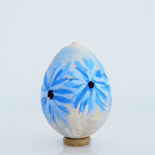 Πασχαλινό αυγό ζωγραφισμένο στο χέρι με λουλούδια της άνοιξης - διακοσμητικό, ζωγραφισμένα στο χέρι, μοναδικό, δώρο, χειροποίητα, είδη δώρου
