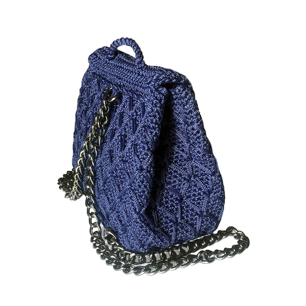 Diamond Crochet Backpack - Χειροποίητο κροσέ σακίδιο πλάτης - statement, αλυσίδες, chic, handmade, fashion, design, μόδα, ιδιαίτερο, μοναδικό, μοντέρνο, πλεκτό, γυναικεία, δώρο, crochet, σακίδια πλάτης, κορδόνια, χειροποίητα, εντυπωσιακό, δώρα, ξεχωριστό, γενέθλια, unique, δώρα για γυναίκες - 2