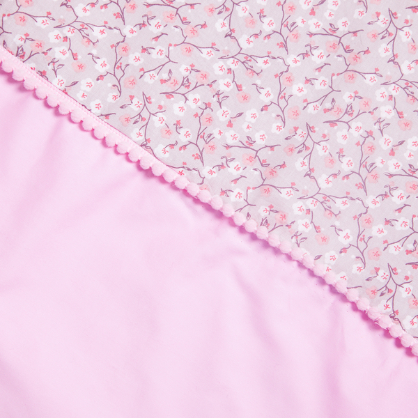 Βρεφικη κουβερτα για κοριτσι με μινκι και βαμβακερο υφασμα. Ροζ και λουλουδένις αποχρώσεις. Άνοιξη- καλοκαίρι! - βαμβάκι, κορίτσι, βρεφικά, κουβέρτες - 2