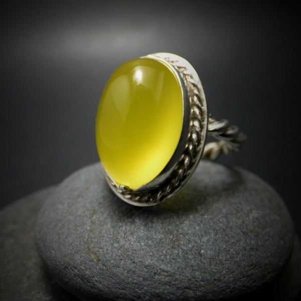 " Yellow Jade " - Χειροποίητο επάργυρο δαχτυλίδι με Κίτρινο Ιαδεΐτη! - ημιπολύτιμες πέτρες, ημιπολύτιμες πέτρες, chic, handmade, fashion, καλοκαιρινό, vintage, κλασσικό, design, ιδιαίτερο, μοναδικό, μοντέρνο, γυναικεία, sexy, ανοιξιάτικο, επάργυρα, επάργυρα, donkey, χειροποίητα, romantic, απαραίτητα καλοκαιρινά αξεσουάρ, κλασσικά, γυναίκα, ethnic - 2