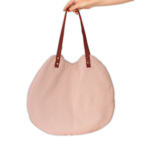 Στρογγυλή τσάντα - ύφασμα, ύφασμα, γυναικεία, στρογγυλό, ώμου, τσάντα, all day, minimal, μικρές, φθηνές - 2