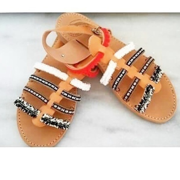 "Passion"sandals - καλοκαιρινό, καλοκαίρι, must αξεσουάρ, γυναίκα, boho - 2