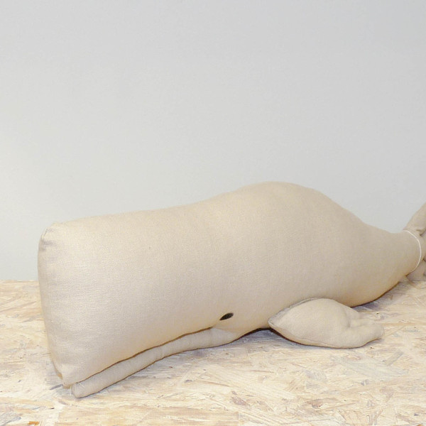 Μαξιλάρι Φάλαινα - ύφασμα, πολυεστέρας, πουά, λούτρινα, μαξιλάρια