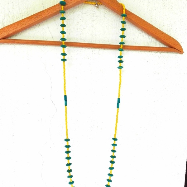 Bohemian style necklace - handmade, μακρύ, κολιέ, χειροποίητα, χάντρες, boho, ethnic - 2