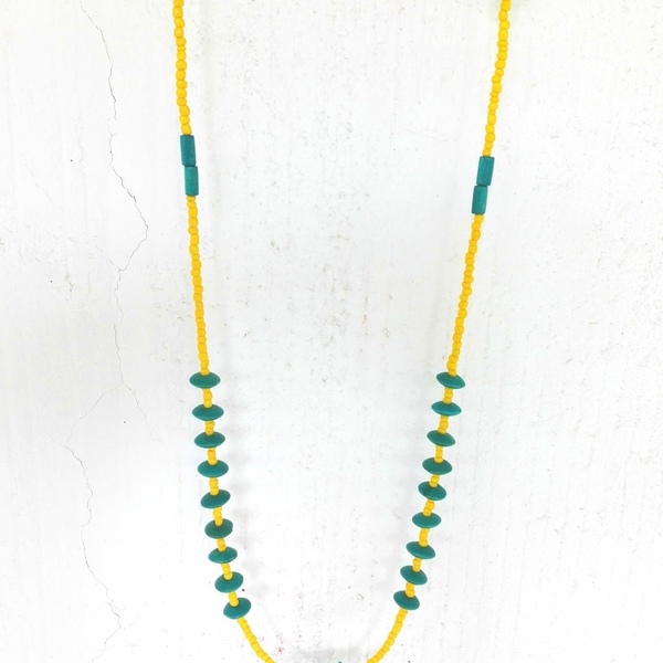 Bohemian style necklace - handmade, μακρύ, κολιέ, χειροποίητα, χάντρες, boho, ethnic