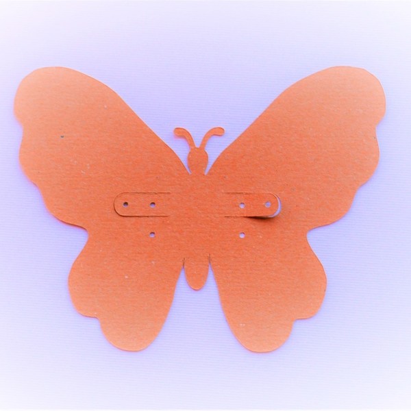 25 τμχ καρτελάκια για σκουλαρίκια "Πεταλούδα" - χαρτί, πεταλούδα