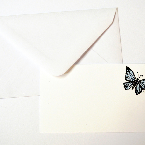 10 cartes-visites butterfly - φάκελοι, χαρτί, δώρο, ακρυλικό, πεταλούδα - 2