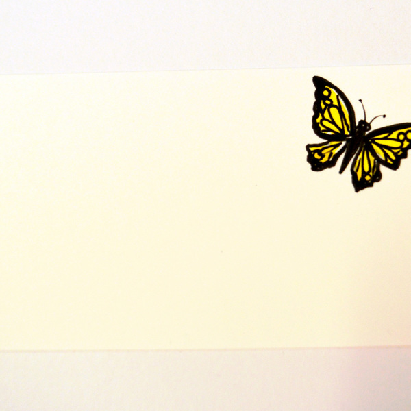 10 cartes-visites butterfly - φάκελοι, χαρτί, δώρο, ακρυλικό, πεταλούδα - 3