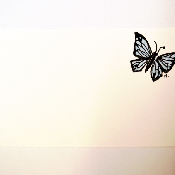 10 cartes-visites butterfly - φάκελοι, χαρτί, δώρο, ακρυλικό, πεταλούδα - 4