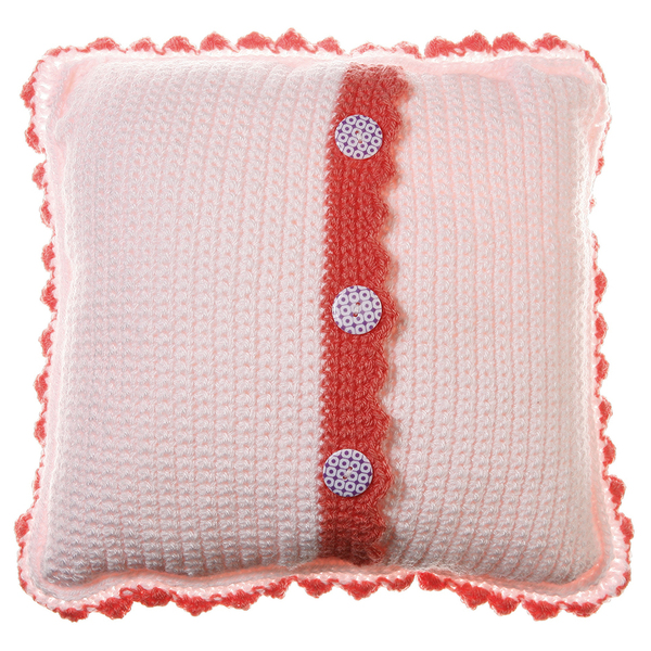 Πλεκτό διακοσμητικό μαξιλάρι pink dream - διακοσμητικό, vintage, πλεκτό, πολυεστέρας, κορίτσι, romantic, μαξιλάρια - 2