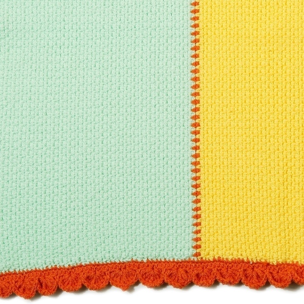 Πλεκτή κουβερτούλα για μωρά bright colorblock - πλεκτό, κορίτσι, αγόρι, δώρο, crochet, δώρα για βάπτιση, unisex, κουβέρτες - 2