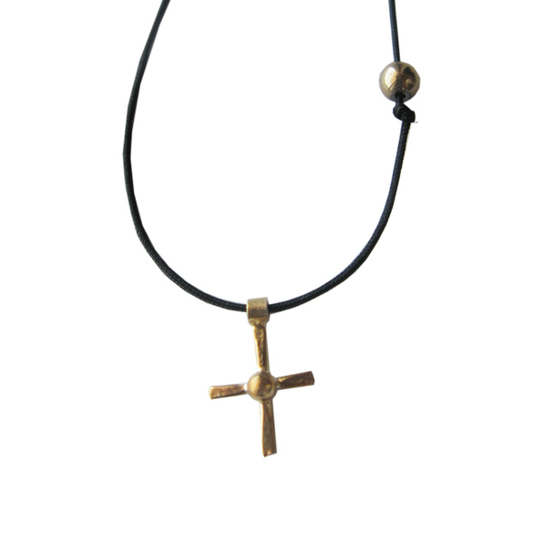 Ασημένιος μικρός σταυρός με κορδόνι /tiny cross necklace with cord - ασήμι, ασήμι, charms, επιχρυσωμένα, ασήμι 925, δώρο, σταυρός, αιματίτης, cute, κορδόνια, χειροποίητα, δώρα, καθημερινό, δωράκι, είδη δώρου, απαραίτητα καλοκαιρινά αξεσουάρ, must αξεσουάρ, χριστουγεννιάτικα δώρα, αυξομειούμενα