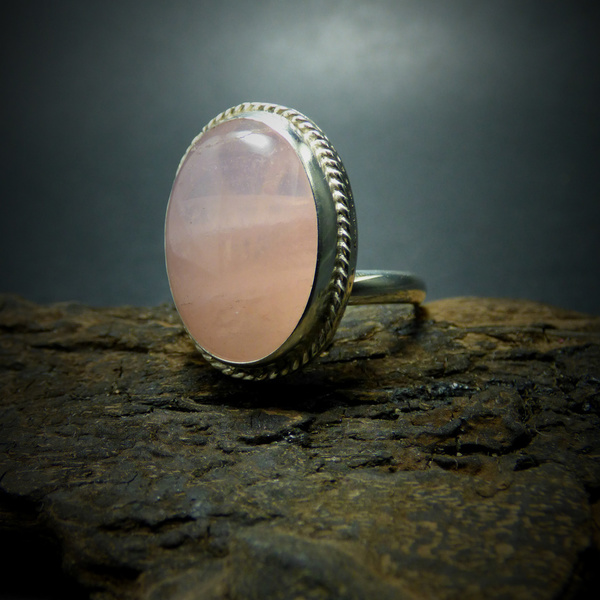 "Rose Quartz ring" - Χειροποίητο δαχτυλίδι επάργυρο με ημιπολύτιμο λίθο Ρόζ Χαλαζία! - ημιπολύτιμες πέτρες, ημιπολύτιμες πέτρες, chic, handmade, βραδυνά, fashion, vintage, κλασσικό, design, ιδιαίτερο, μοναδικό, μοντέρνο, γυναικεία, sexy, ανοιξιάτικο, σύρμα, επάργυρα, επάργυρα, donkey, δαχτυλίδι, χειροποίητα, romantic, απαραίτητα καλοκαιρινά αξεσουάρ, κλασσικά, γυναίκα, unisex, unique, boho, ethnic - 2