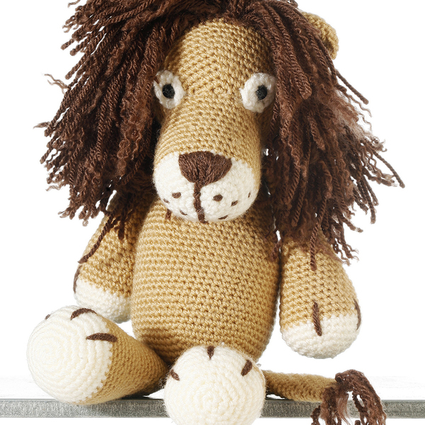 Πλεκτό κουκλάκι Λιοντάρι- Leo the Lion - διακοσμητικό, πλεκτό, παιχνίδι, ζωάκι, πολυεστέρας, αγόρι, δώρο, crochet, δώρα για βάπτιση, λούτρινα, παιχνίδια, αρκουδάκι, βρεφικά, για παιδιά