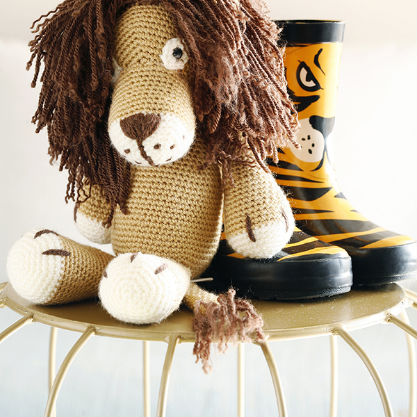 Πλεκτό κουκλάκι Λιοντάρι- Leo the Lion - διακοσμητικό, πλεκτό, παιχνίδι, ζωάκι, πολυεστέρας, αγόρι, δώρο, crochet, δώρα για βάπτιση, λούτρινα, παιχνίδια, αρκουδάκι, βρεφικά, για παιδιά - 2
