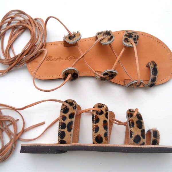 Choco Loco Sandals - δέρμα, γυναικεία, σανδάλι, σανδάλια, κορδόνια - 2