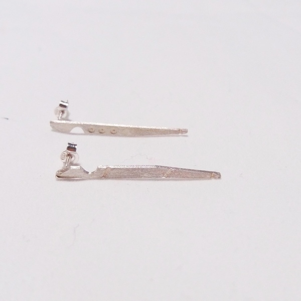 ασημένια καρφωτά σκουλαρίκια ανθρωπάκια - μοναδικό, γυναικεία, ασήμι 925, σκουλαρίκια, ασημένια, καρφωτά