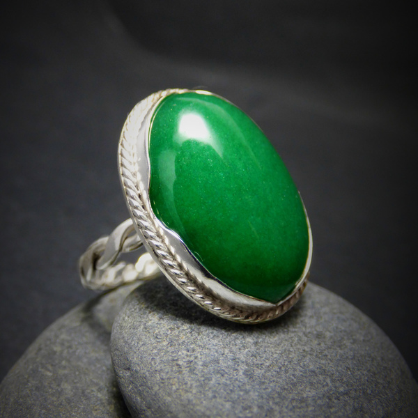 " Magic Jade Tree " - Χειροποίητο επάργυρο δαχτυλίδι με πράσινο Ιαδεΐτη! - ημιπολύτιμες πέτρες, ημιπολύτιμες πέτρες, handmade, βραδυνά, fashion, vintage, κλασσικό, design, ιδιαίτερο, μοναδικό, μοντέρνο, γυναικεία, sexy, ανοιξιάτικο, επάργυρα, επάργυρα, δέντρα, donkey, δαχτυλίδι, δαχτυλίδια, χειροποίητα, romantic, must αξεσουάρ, κλασσικά, γυναίκα, ethnic - 2
