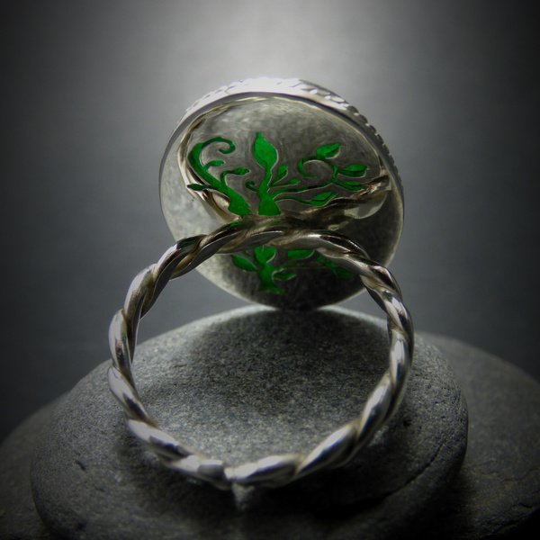 " Magic Jade Tree " - Χειροποίητο επάργυρο δαχτυλίδι με πράσινο Ιαδεΐτη! - ημιπολύτιμες πέτρες, ημιπολύτιμες πέτρες, handmade, βραδυνά, fashion, vintage, κλασσικό, design, ιδιαίτερο, μοναδικό, μοντέρνο, γυναικεία, sexy, ανοιξιάτικο, επάργυρα, επάργυρα, δέντρα, donkey, δαχτυλίδι, δαχτυλίδια, χειροποίητα, romantic, must αξεσουάρ, κλασσικά, γυναίκα, ethnic - 3