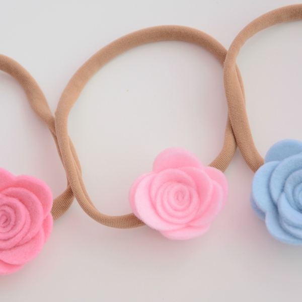 Κορδέλα Μαλλιών-Flower Headband - κορδέλα, κορίτσι, χειροποίητα, λουλούδι, βρεφικά - 4