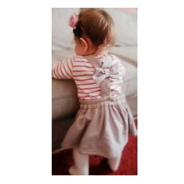 Σαλοπέτα Υ dusty pink - βαμβάκι, κορίτσι, παιδικά ρούχα, 1-2 ετών - 4