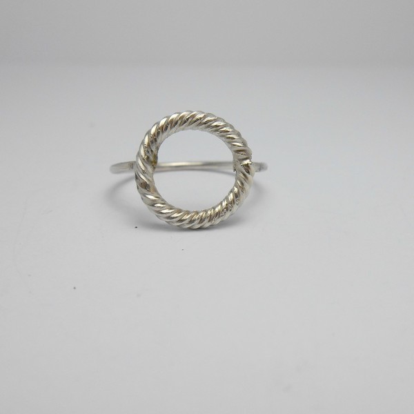 Μικρό Στριφογυριστό ασημένιο δαχτυλίδι - επιχρυσωμένα, ασήμι 925, δαχτυλίδι, minimal, must αξεσουάρ, ασημένια, διακριτικό, επιπλατινωμένα - 3