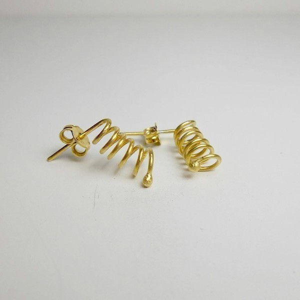 Σκουλαρίκια Ασημένια Ελατήρια - γυναικεία, ασήμι 925, σκουλαρίκια, ασημένια, για παιδιά