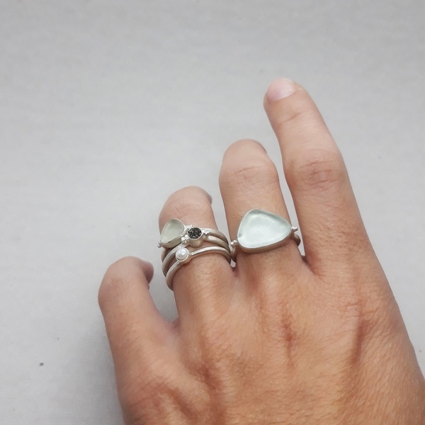 ○ Sifnos | δαχτυλίδι από ασήμι 925 και άμμο | ελληνικά νησιά - ασήμι, μοντέρνο, καλοκαίρι, ασήμι 925, ασήμι 925, δαχτυλίδι, χειροποίητα, βεράκια, μικρά, rock - 3