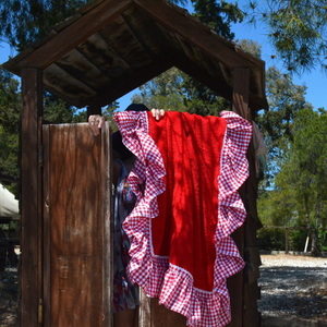 RED BEACH TOWEL - βαμβάκι, δαντέλα, καλοκαίρι, πετσέτα, χειροποίητα, παραλία, θάλασσα - 3